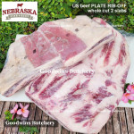 Beef rib PLATE RIB-OFF boneless US USDA NEBRASKA steak cuts 1" 2.5cm (price/kg 5-6pcs)